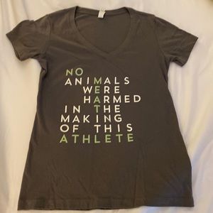 No Meat Athlete V-Neck Tshirt VGUC Size M